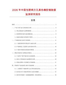 2026年中國包塑柄方孔黑色橡膠錘數據監測研究報告