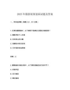 2025年攝影展策劃面試題及答案