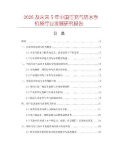 2026及未來5年中國可充氣防水手機袋行業發展研究報告