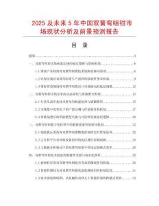2025及未來5年中國雙簧彎咀鉗市場現狀分析及前景預測報告