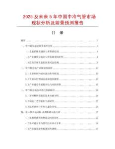 2025及未來5年中國中冷氣管市場現(xiàn)狀分析及前景預(yù)測報(bào)告