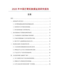 2025年中國打靶機數據監測研究報告