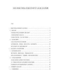 2025海陆空联运市场竞争研究与未来方向预测