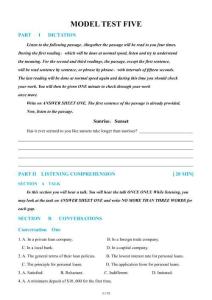 05-XH2023專四預測第5套試題