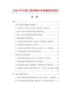 2025年中國大型烘箱市場調查研究報告