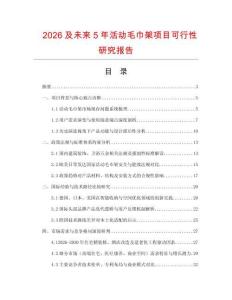 2026及未來5年活動毛巾架項目可行性研究報告
