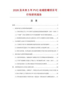 2026及未來5年PVC收縮膠帽項目可行性研究報告
