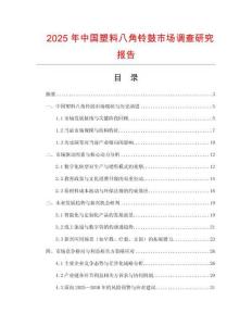 2025年中國塑料八角鈴鼓市場調查研究報告