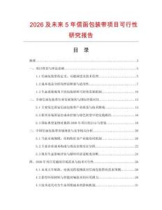 2026及未來5年信函包裝帶項目可行性研究報告