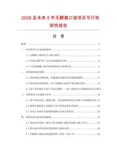 2026及未來5年無醇漱口液項目可行性研究報告