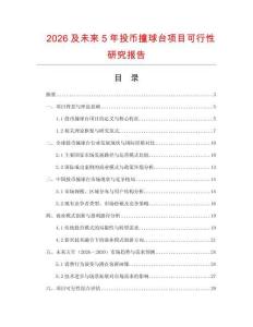 2026及未來5年投幣撞球臺項目可行性研究報告