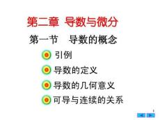 高等數學《導數與微分-導數的概念》課件