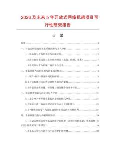 2026及未來5年開放式網絡機架項目可行性研究報告