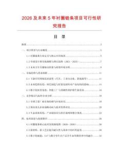 2026及未來5年襯圈鏈條項目可行性研究報告