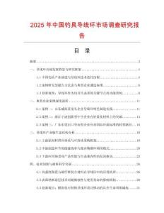 2025年中國(guó)釣具導(dǎo)線環(huán)市場(chǎng)調(diào)查研究報(bào)告