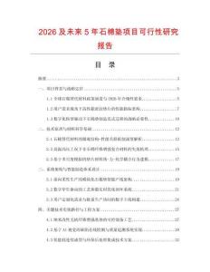 2026及未來(lái)5年石棉墊項(xiàng)目可行性研究報(bào)告