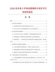 2026及未來5年神龍擺尾積木項目可行性研究報告