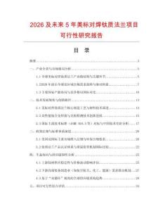 2026及未來5年美標對焊鈦質法蘭項目可行性研究報告