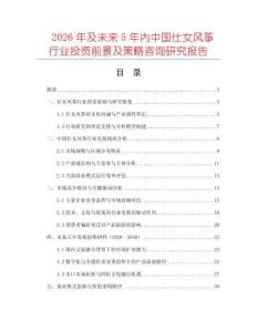 2026年及未來5年內中國仕女風箏行業投資前景及策略咨詢研究報告