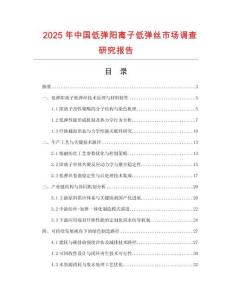 2025年中國低彈陽離子低彈絲市場調查研究報告