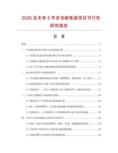 2026及未來5年多功能筆袋項(xiàng)目可行性研究報(bào)告