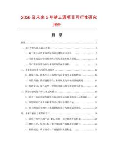 2026及未來5年褲三通項目可行性研究報告