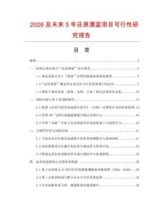 2026及未來5年還原漂藍項目可行性研究報告