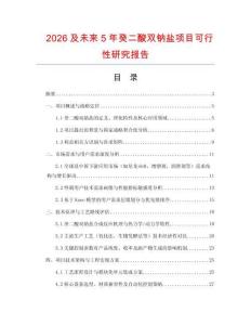 2026及未來5年癸二酸雙鈉鹽項目可行性研究報告