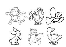 3歲兒童涂色畫簡(jiǎn)筆畫打印版