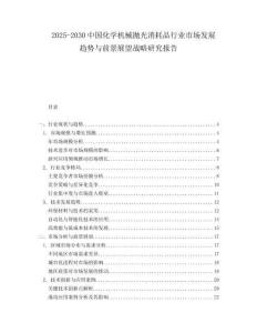2025-2030中國化學機械拋光消耗品行業市場發展趨勢與前景展望戰略研究報告