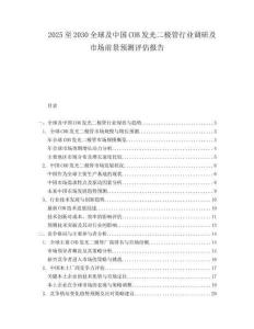 2025至2030全球及中国COB发光二极管行业调研及市场前景预测评估报告