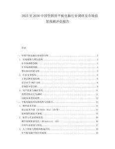2025至2030中國堅固的平板電腦行業調研及市場前景預測評估報告