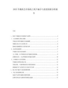 2025車載機(jī)芯市場(chǎng)線上線下融合與渠道創(chuàng)新分析報(bào)告