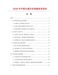 2026年中國長裙市場調查研究報告