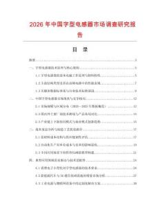 2026年中國字型電感器市場調查研究報告