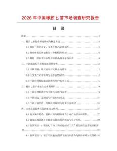 2026年中國(guó)橡膠匕首市場(chǎng)調(diào)查研究報(bào)告