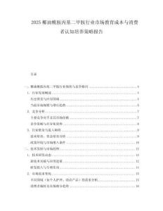 2025椰油酰胺丙基二甲胺行業市場教育成本與消費者認知培養策略報告