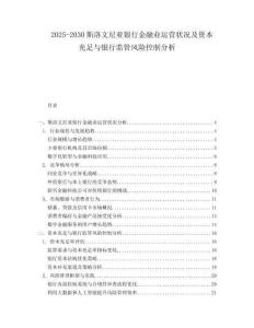 2025-2030斯洛文尼亞銀行金融業(yè)運營狀況及資本充足與銀行監(jiān)管風險控制分析