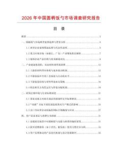 2026年中國圓柄飯勺市場調查研究報告