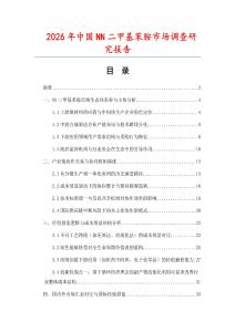 2026年中國NN二甲基苯胺市場調查研究報告