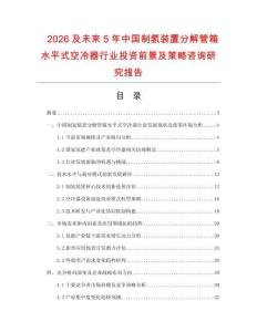 2026及未來5年中國制氫裝置分解管箱水平式空冷器行業投資前景及策略咨詢研究報告