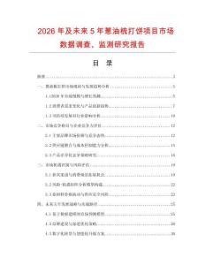 2026年及未來5年蔥油梳打餅項目市場數(shù)據(jù)調(diào)查、監(jiān)測研究報告