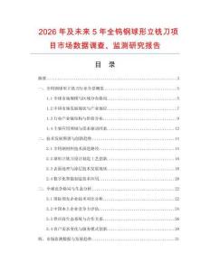 2026年及未來(lái)5年全鎢鋼球形立銑刀項(xiàng)目市場(chǎng)數(shù)據(jù)調(diào)查、監(jiān)測(cè)研究報(bào)告