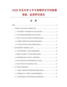 2026年及未來5年木制楦項目市場數據調查、監測研究報告