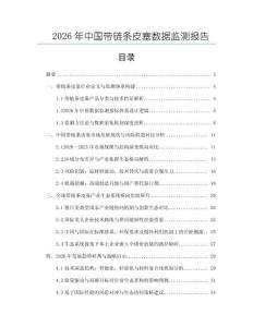 2026年中國帶鏈條皮塞數據監測報告