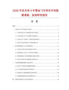 2026年及未來5年雪地飛車項(xiàng)目市場(chǎng)數(shù)據(jù)調(diào)查、監(jiān)測(cè)研究報(bào)告