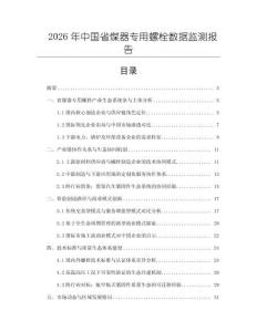 2026年中國省煤器專用螺栓數據監測報告