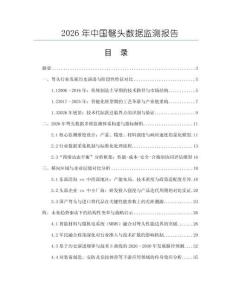 2026年中國弩頭數(shù)據(jù)監(jiān)測報告