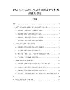 2026年中國雙頭氣動式高周波熔接機數據監測報告