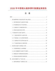 2026年中國銀頭膿腫探針數(shù)據(jù)監(jiān)測報告